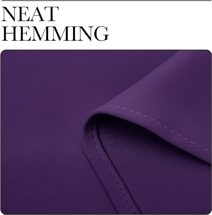 NICETOWN Purple Blackout Curtains 96 inches Long, Niose Reducing and Thermal Insulated Room Darkening Curtains for Girls Bedroom Living Room Window Decoration (55 inches Wide, 2 Panels)