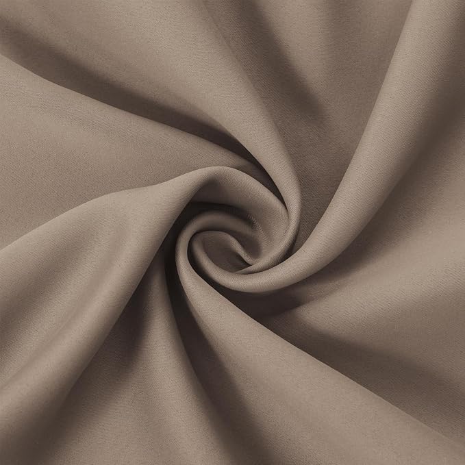 Blackout Curtains 66 x 84 inch/Cappuccino Curtains Set of 2 Panels/Thermal Insulated Room Darkening Bedroom Curtains