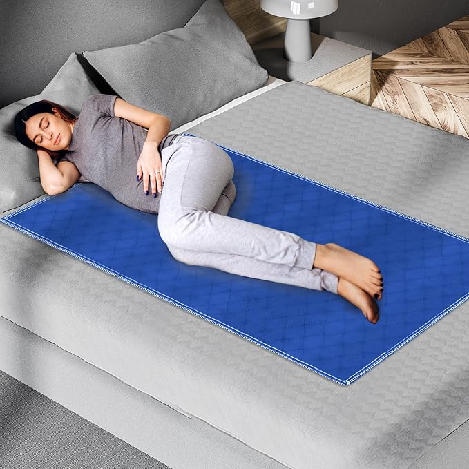 Epica Incontinence Bed Pads Washable Waterproof, 34"x52" (1 Pack) | 300 Washes, Reusable Heavy Absorbency Washable Pee Pads for Adults, Elderly & Pets - Blue