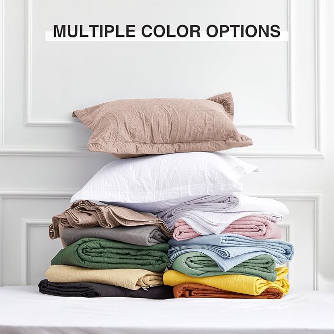 Love's cabin Twin Quilt Set Burlwood Bedspreads Bedding Set - Soft Bed Lightweight Bedspread Comforter - Modern Style Coin Pattern Coverlet for All Season - 2 Pieces (1 Quilt, 1 Pillow Sham)