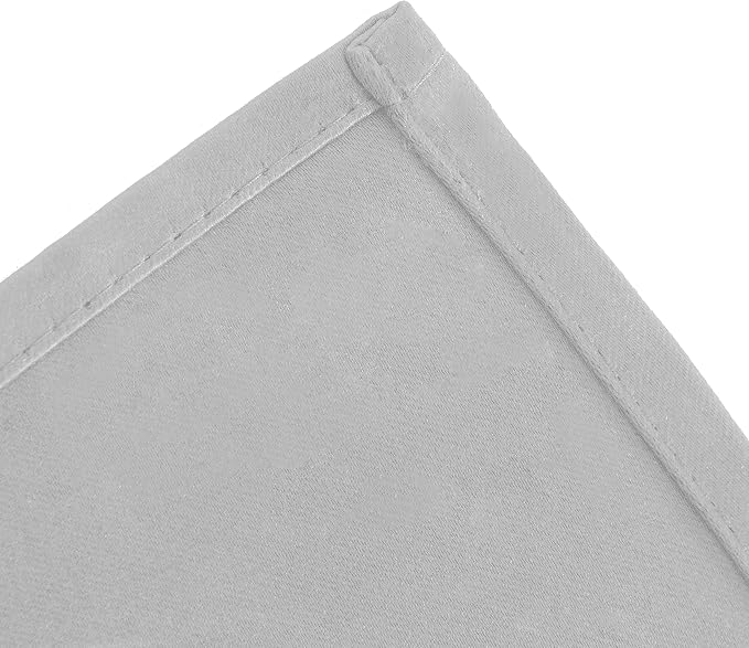 Blackout Curtains 52 x 84 inch/Light Grey Curtains Set of 2 Panels/Thermal Insulated Room Darkening Bedroom Curtains
