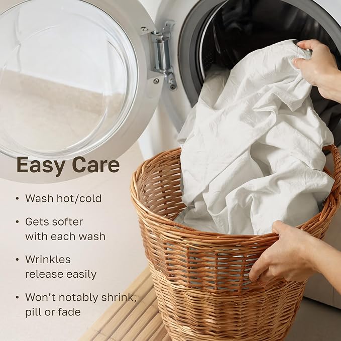 California Design Den Soft 100% Cotton Sateen King Sheet Set, 4 Pcs | 400 Thread Count Backed by Good Housekeeping Seal, 16" Deep Pocket, All-Around Elastic, Easy Care - Ivory (Pale Tone)