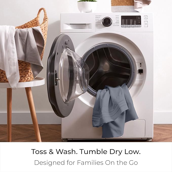 Mellanni Iconic 4-Piece, Ultra Soft Sheet Set (King, Mineral Gray) | 10M+ Sleepers. Lab-tested: Sleeps Cool, Stays Bright, Strong, Smooth. Good Housekeeping Best Bedding, 7 yrs running.