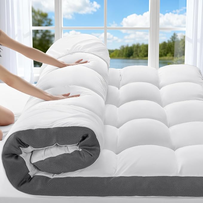 4 Inch Memory Foam Mattress Topper King Size,6"-18" Deep Pocket(78"x80") | Breathable Extra Thick 2000 GSM Pillow Top Mattress Pad for Back Pain Relief,suitable for all seasons