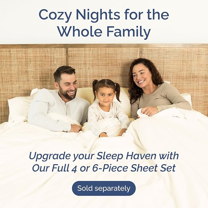Twin Flat Sheet - Single Top Flat Sheet Only - Soft & Cooling - Off White | Hotel Luxury Top Flat Sheet Only, Ultra-Soft, Breathable & Cooling, Fade & Wrinkle Free, Easy-Care, Stain & Shrink Resistant