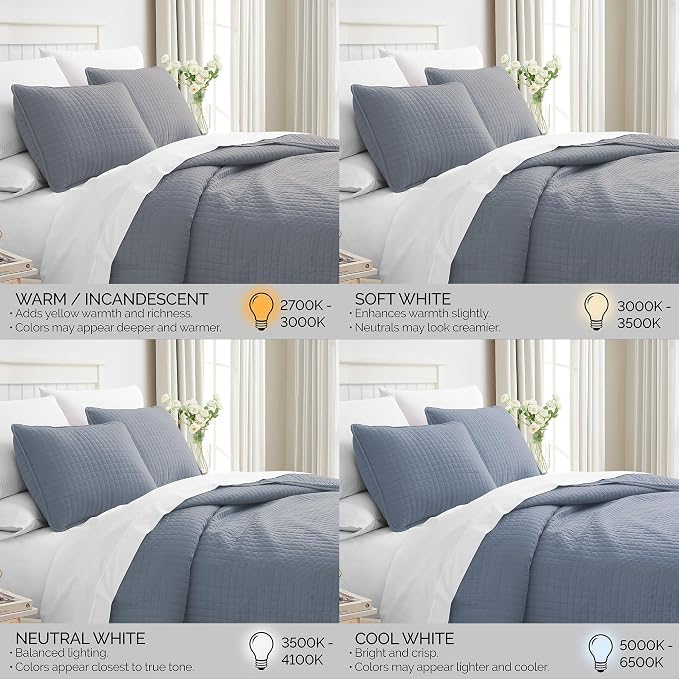 Southshore Fine Living, Inc. Queen Quilt Set, Full Size Bedspread with 2 Matching Pillow Shams, Soft Microfiber Lightweight Quilts, Queen Size Coverlet, Vacation Rental Quilts, Slate Blue Quilt