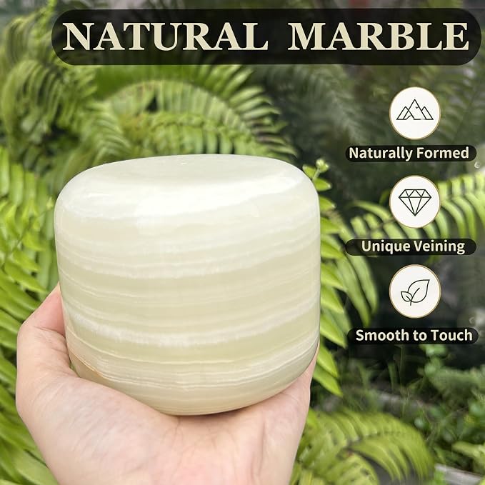 Marmor Marble Lamp Table Lamp Unique Lamp Type-C 3 Way Bedside Lamp Ambient Lighting for Bedroom Night Stands Night Light Decorative LED Warm Ambient Portable Lamp for Rechargeable (Eastern Jade Glow)
