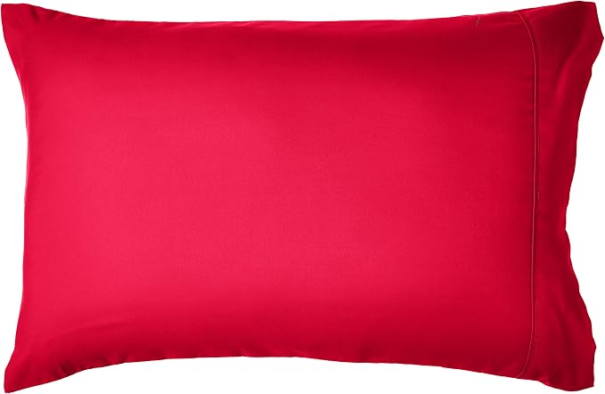 Sweet Home Collection 7 Piece Comforter Set Bag Solid Color All Season Soft Down Alternative Blanket & Luxurious Microfiber Bed Sheets, Red, Full