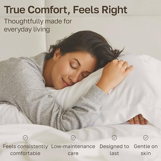 California Design Den 2 Pack 600 Thread Count King Size Sheets Set, White | 100% Cotton Sateen Backed by Good Housekeeping Seal, Soft & Smooth, 16" Deep Pocket, All-Around Elastic, Durable, Easy Care