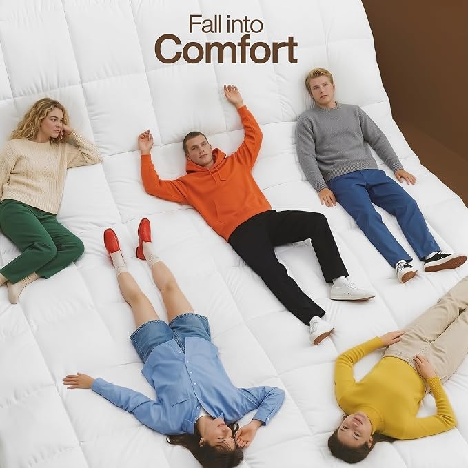 Utopia Bedding Full Size Comforter 2 Pack, Duvet Insert, White, 82 x 86 in | Soft and Fluffy Down Alternative Bed Comforter, All Season, Breathable, Corner Tabs, Box Stitched, Durable, Machine Washable
