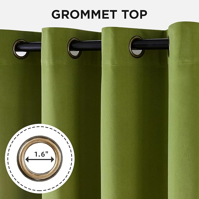 Joydeco 100% Blackout Curtains Velvet Black Out Curtain 108 Inch Drapes | for Bedroom Living Room, Heat and Light Blocking, Thermal Insulated Luxury Heavy Duty Curtain 2 Panels Grommet Top
