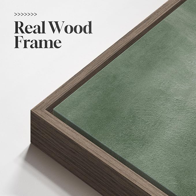Framed Modern Green Abstract Wall Art Decor for Living Room, 30x30 In | Sage green, Canvas prints, Minimalist pictures, Contemporary art, Square paintings, Dining room, Bedroom, Office wall decor