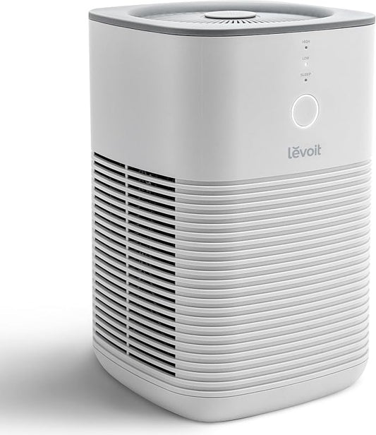 Levoit Air Purifiers for Home Bedroom Dorm Room | AHAM VERIFIDE, Freshens Small Room with Aroma Pad, For Smoke, Pollen, Pet Dander, Odor, Dust, Office, Desktop, White