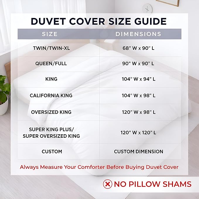 1 Pc 120"x120" Duvet Cover Super King Plus/Super Oversize King Size 100% Egyptian Cotton - 600 TC Comforter Cover, Zipper Closure & Corner Ties - Fits Only Extra Large Inserts - Black