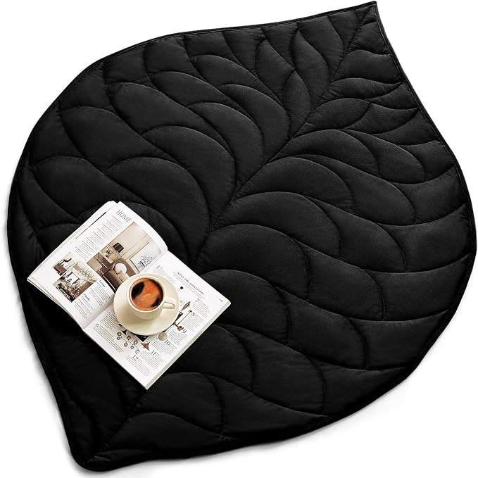 Weighted Blanket for Adults, 15 lbs, 60" x 78", washable Blankets, Black | Soft Queen Size Heavy Blanket, Large Weighted Blankets with Glass Beads for Stress Relief and Sleep Promotion