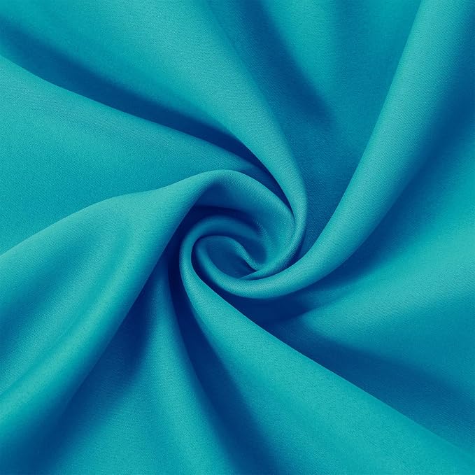 Teal/Turquoise Kids Blackout Curtains for Bedroom/52 X 84 Inch/Set of 2 Panels Thermal Insulated Living Room Curtains