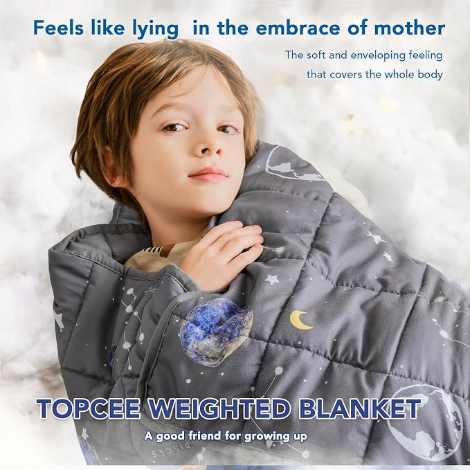 Weighted Blanket (3 lbs, 36" x 48") Cooling Throw Heavy Blanket for Sleeping Apply to 20-40 lbs, Soft Thick Breathable Blanket with Glass Bead, Easy Care