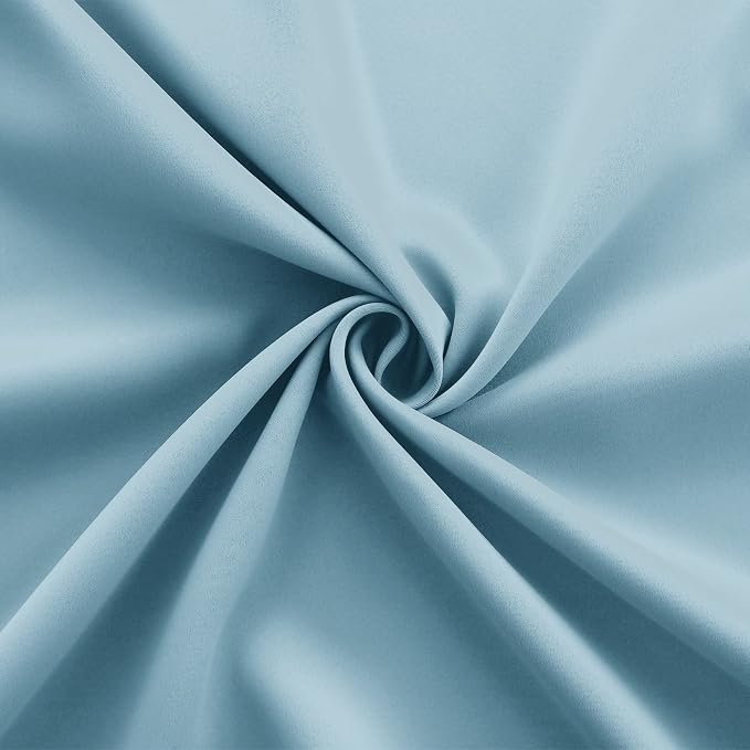 KOUFALL Light Blue Curtains 84 Inch Length for Bedroom 2 Panels Set Pale Sky Colored Room Darkening Insulated Thermal Blackout Curtains for Living Room Decor Window Treatments