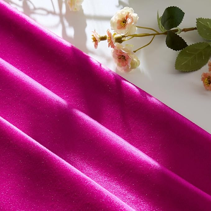 GIGIZAZA Hot Pink Velvet Pillow Covers 24x24 Decorative Pillows Pack of 2 | Throw Pillows for Couch Sofa,280gsm Soft Textured Fabric,Modern Square Pillowcases,Luxury Cushion Covers