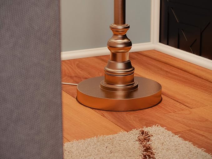 Kenroy Home Spyglass Floor Lamps, Medium, Antique Brass Finish