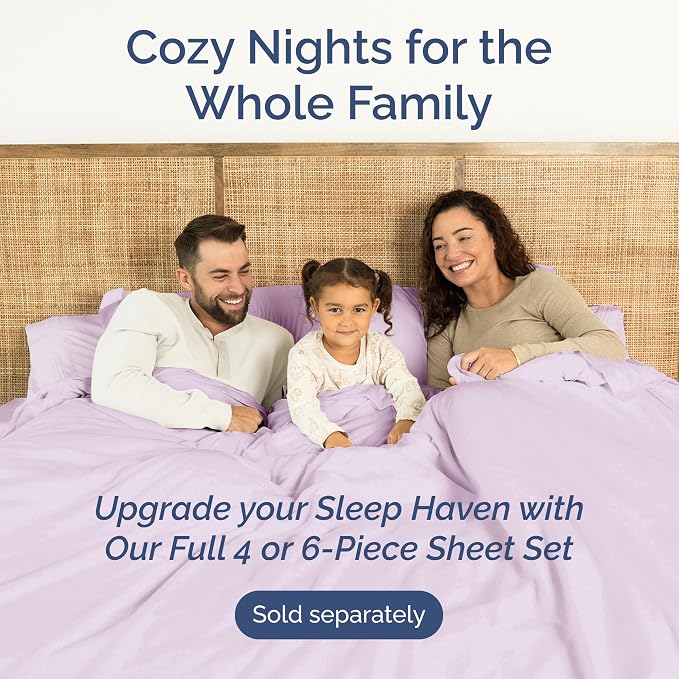 Twin XL Flat Sheet - College Dorm Room - Top Flat Sheet - Light Lavender | College Dorm Room Essentials, Ultra-Soft, Breathable & Cooling, Fade & Wrinkle Free, Easy-Care, Stain & Shrink Resistant