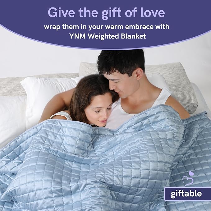 YnM Exclusive 50 lbs Weighted Blanket, Extra Heavy Cotton Bed Blanket for Two Persons, Ideal for Queen or King Bed (88x104 Inches, 50 Pounds, Army Green)