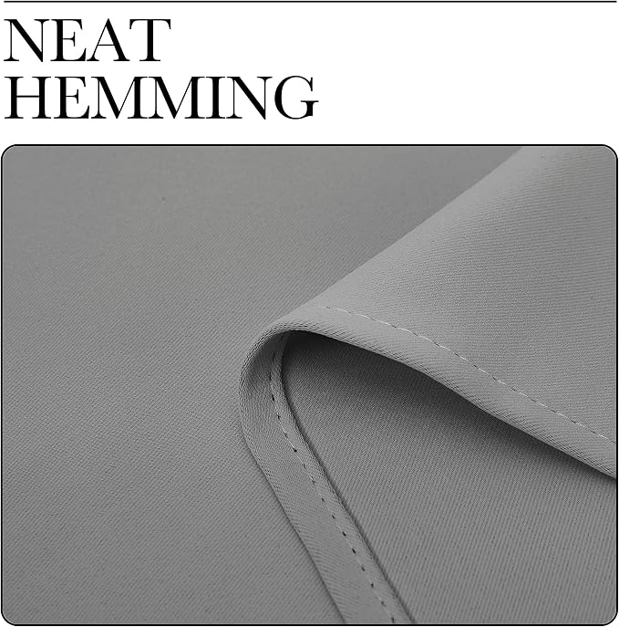 NICETOWN Silver Grey Room Darkening Curtain Panels 102" Long for RV, 55" Width, 2 Panels, Play Room, Studio, Heat Block Out and Keep Warm Drapes Window Treatment Drapes for Doorway Entryway Patio | 102" Long for RV, Play Room, Studio, Heat Block Out an...