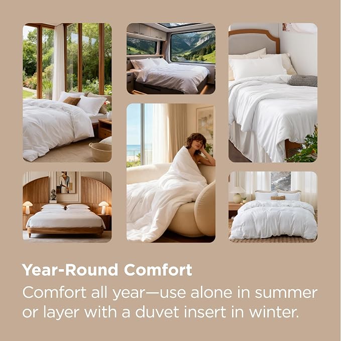 Bedsure Duvet Cover Queen Size, 3Pcs Double Brushed Bedding Set, Light Blue | For Kids & Adults, 90"x90" Comforter Cover, Hotel Luxury, All Season, Breathable, Easy Care, Lightweight, Zipper Closure