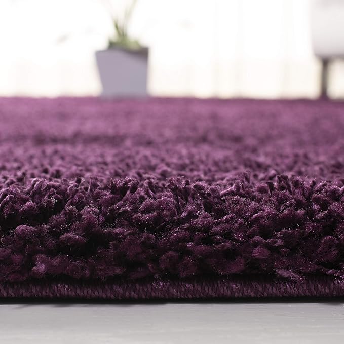 SAFAVIEH California Shag Collection Runner Rug - 2'3" x 21', Purple, Non-Shedding & Easy to Clean, Ultra Plush Thick Pile, Ideal for Hallway, Foyer, Entryway, Bedroom (SG151-7373)