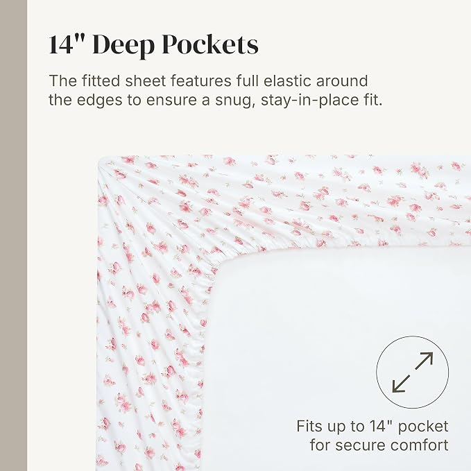 Modern Threads Silky Soft Microfiber and Wrinkle Free Sheets - Luxurious Microfiber Bed Sheets Includes Flat Sheet, Fitted Sheet with Deep Pockets, & Pillowcases Ivory, Twin