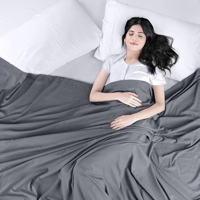 Twin XL Size Flat Sheet Only Pack of 6, Ultra Soft Hotel Sheets, Grey | Hotel Bedding, Cooling Comfort, Smooth Feel, Wrinkle & Fade Resistant, Easy Care, Long-Lasting, Machine Washable, OEKO-TEX