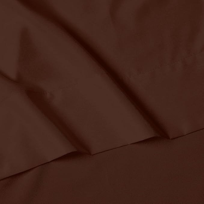 Elegant Comfort Luxury Soft 1500 Thread Count Egyptian Quality 3-Piece Sheet Wrinkle and Fade Resistant Bedding Set, Deep Pocket up to 16inch Twin/Twin XL Chocolate Brown