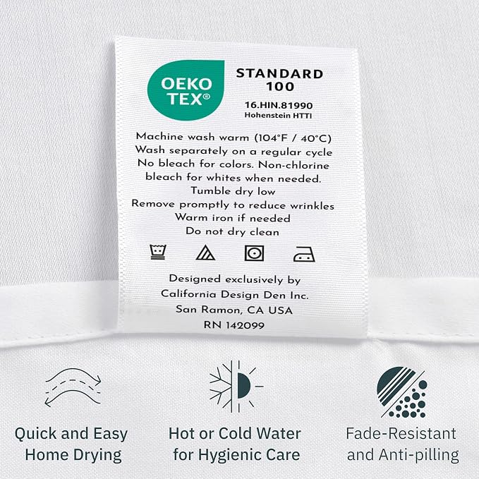 California Design Den Soft 100% Cotton Sateen Queen Fitted Sheets, White | 400 Thread Count Backed by Good Housekeeping Seal, 16" Deep Pocket, All-Around Elastic, No-Pop Fit, Durable, OEKO-TEX