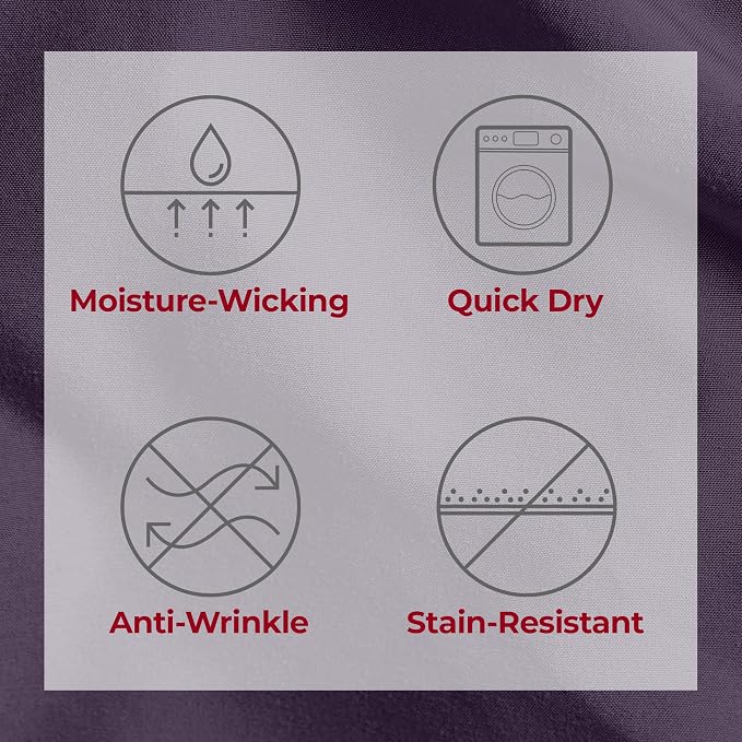Mellanni Iconic 4-Piece, Ultra Soft Sheet Set (California King, Purple) | 10M+ Sleepers. Lab-tested: Sleeps Cool, Stays Bright, Strong, Smooth. Good Housekeeping Best Bedding, 7 yrs running.