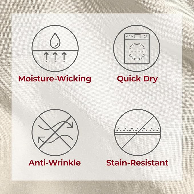 Mellanni 4-Piece Microfiber Sheet Set (Extra Deep King, Golden Ivory) | Double-brushed softness; breathable comfort; 21-in deep pocket; machine washable; OEKO-TEX(R) certified; Lifetime Promise