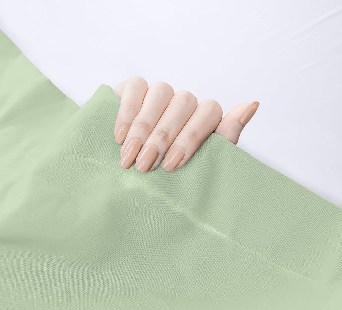 King Size Flat Sheet Only, Ultra Soft & Breathable Hotel Sheets, Sage | Hotel Bedding, Cooling Comfort, Smooth Feel, Wrinkle & Fade Resistant, Easy Care, Long-Lasting, Machine Washable, OEKO-TEX