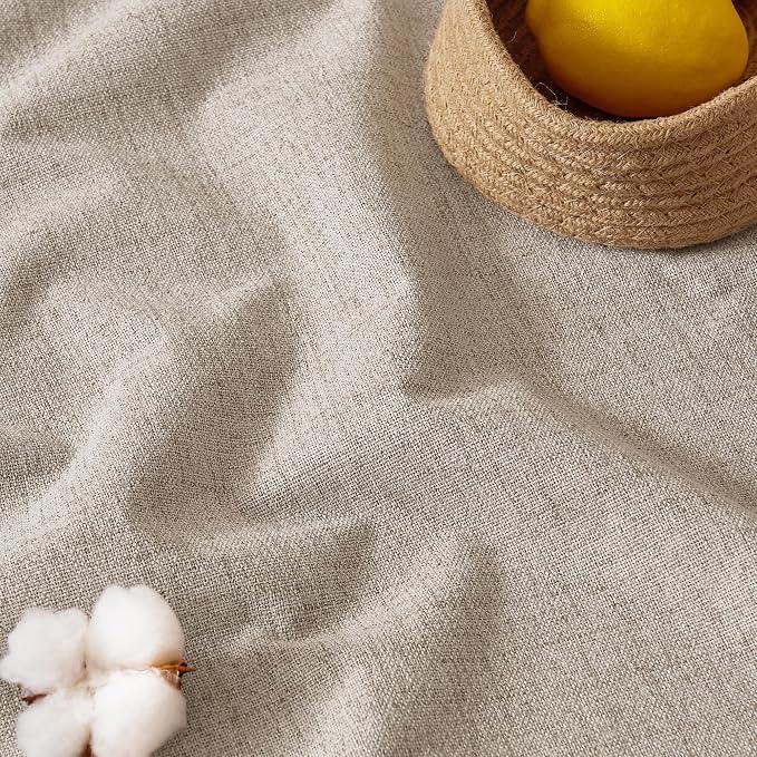RYB HOME Natural Beige 100% Blackout Curtains for Bedroom 84 Inch Long | full blackout curtains, help block UV, thermal insulated, easy install, perfect for bedroom/living room/sunroom