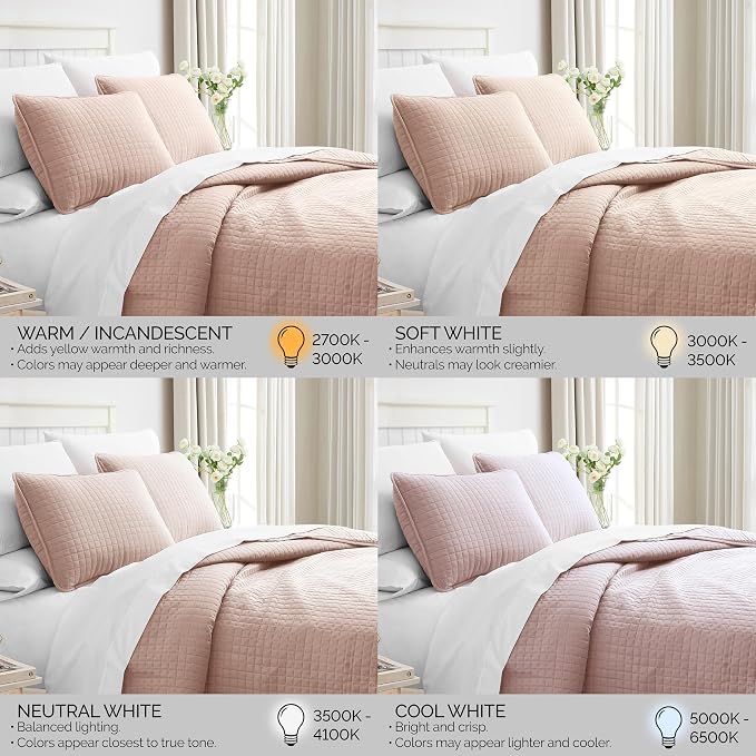 Southshore Fine Living, Inc. Twin Quilt Bedding Set, Stitched Soft Brushed Microfiber Blush Pink Quilt, Twin Coverlet Bedspread, Wrinkle & Pet Hair Resistant Bedding, Easy Care, 1 Pillow Sham, Blush