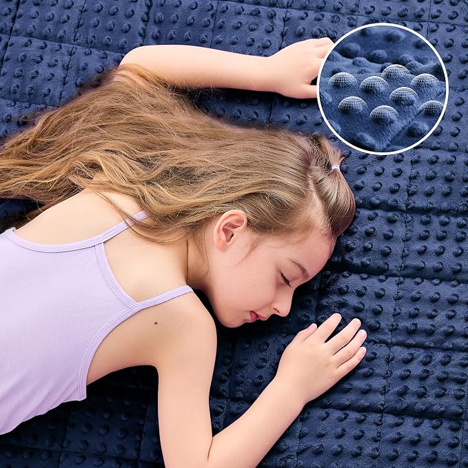yescool Weighted Blanket Kids 5 Pounds, Minky Kids Blanket Gifts for Boys Girls, Small Weighted Throw Blankets Washable Heavy Blankets, Winter Weighted Comforter for 5 6 7 8 9 Year Old, 36 * 48in