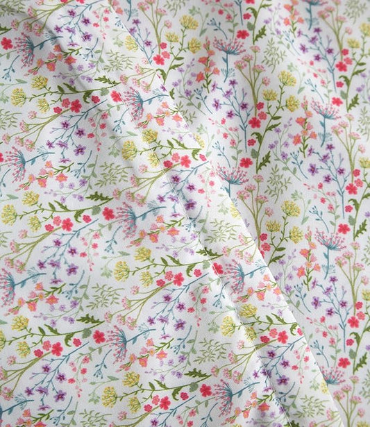 Duvet Cover Full Size - Floral Duvet Cover - 3 Piece - Wildflower Field | Soft Floral Duvet Cover 80 x 90 with 2 Pillow Shams, Zipper Closures & Ties, Floral Bedding for Women, Men, Kids & Teens