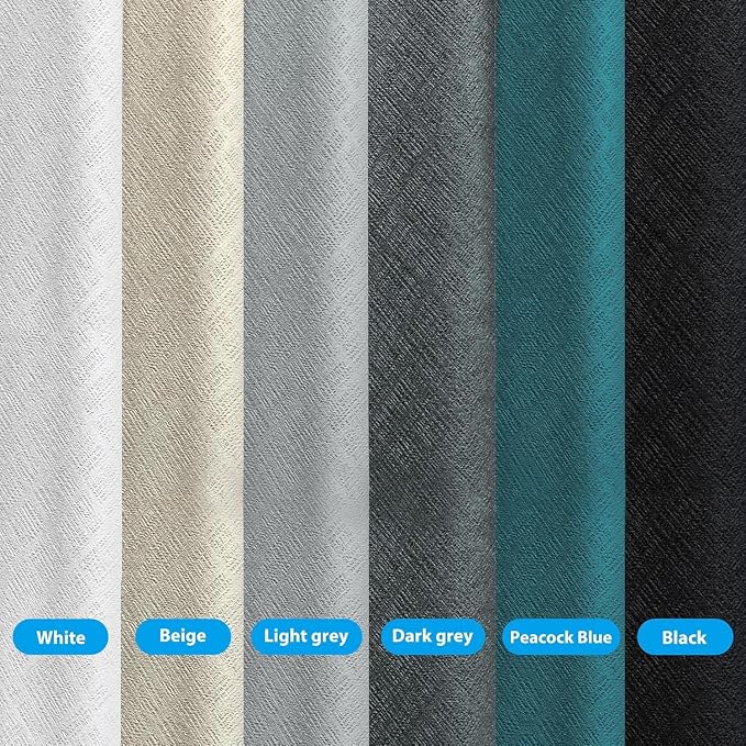 MaKefeile Room Divider Curtains Total Blackout Privacy Curtain Panel Room Thermal Insulated Noise Reduction Curtain for Bedroom Window Living Room Ceiling Track Curtain W 150 × H 96 in Grey.