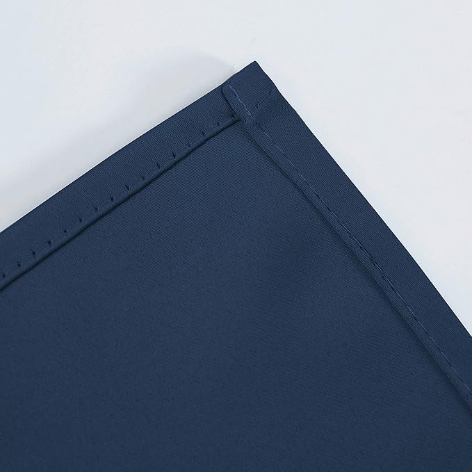 Navy Blue Blackout Curtains 42 x 63 Inch Length/Set of 2 Curtain Panels/Thermal Insulated Room Darkening Blackout Curtains for Bedroom