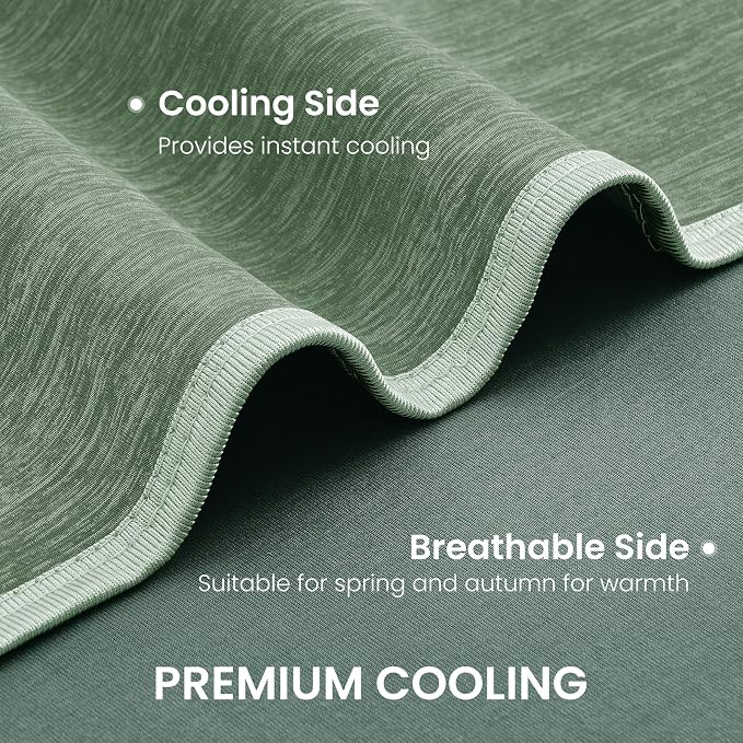 TOPCEE Cooling Blanket(60"x90"Twin Size)for Night Sweats Absorbs Heat to Keep Adults, Children Cool on Warm Nights, Q-Max 0.5 Cooling blankets for Hot Sleepers, Ultra-Cool Lightweight Blanket for Bed | Absorbs Heat Cold Summer Blanket for Night Sweats ...