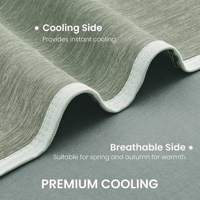 TOPCEE Cooling Blanket(60"x90"Twin Size)for Night Sweats Absorbs Heat to Keep Adults, Children Cool on Warm Nights, Q-Max 0.5 Cooling blankets for Hot Sleepers, Ultra-Cool Lightweight Blanket for Bed | Absorbs Heat Cold Summer Blanket for Night Sweats ...