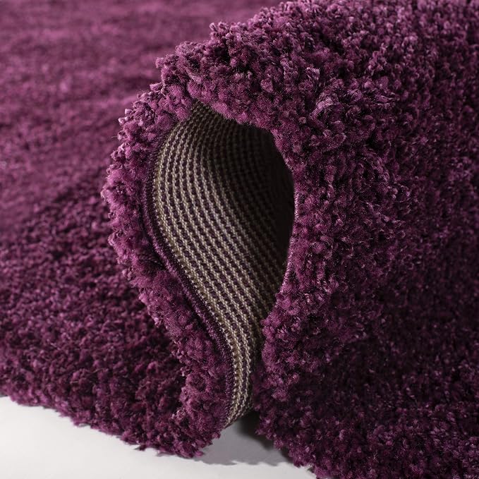 SAFAVIEH California Shag Collection Runner Rug - 2'3" x 21', Purple, Non-Shedding & Easy to Clean, Ultra Plush Thick Pile, Ideal for Hallway, Foyer, Entryway, Bedroom (SG151-7373)