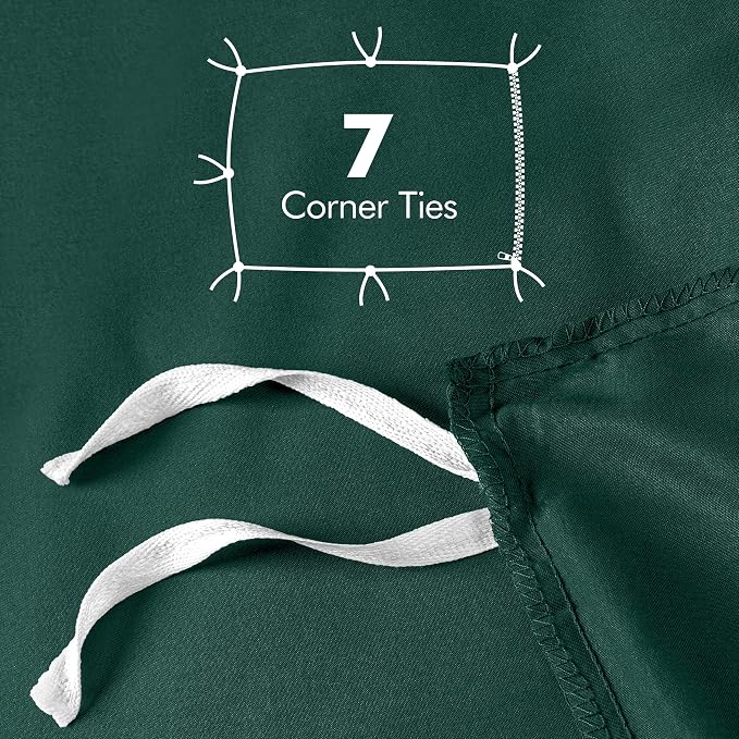 Duvet Cover King, 3 PC Cotton Like Polyester With Zipper Closure, Emerald | Extra Soft and Breathable, Wrinkle & Fade Resistant, Includes Duvet Cover and 2 Pillow Shams, Comforter Not Included, OekoTex