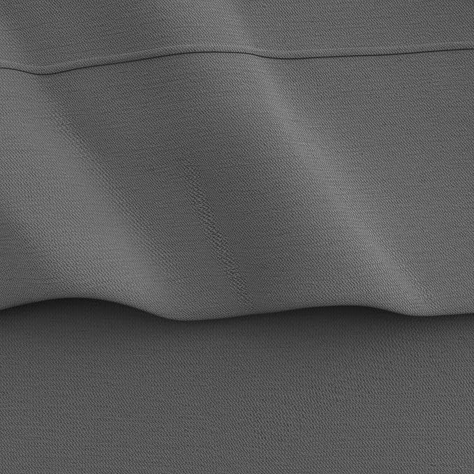 Amazon Basics 3 Piece Bed Sheet Set, 100% Cotton Jersey, Includes Super Soft, Flat and Fitted Sheets, Pillowcase, Toddler, Dark Gray, Solid