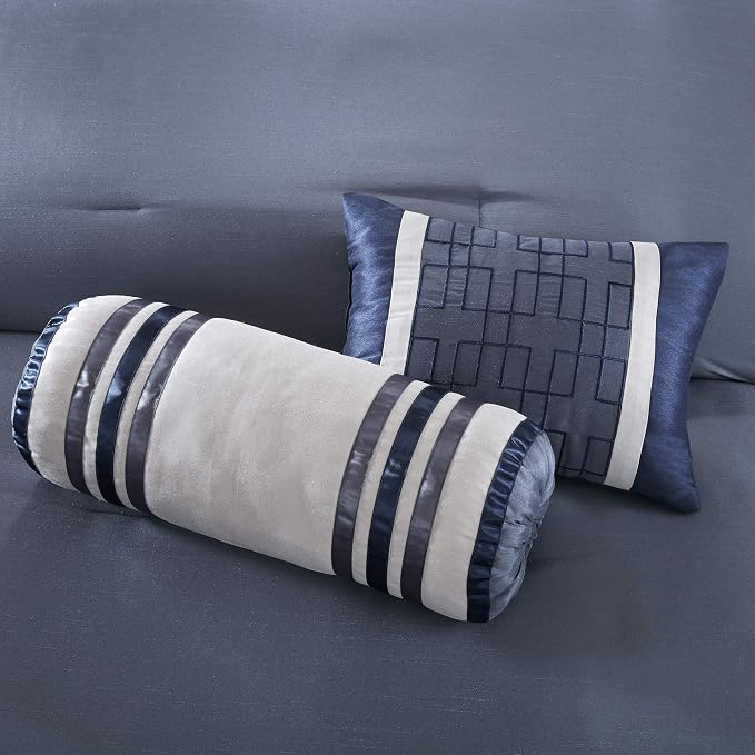 Madison Park Deluxe Hotel Style Comforter Set, 7PC Queen Bedding Set