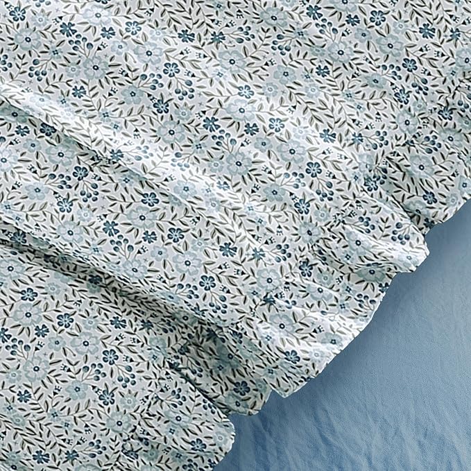 Full Size Comforter Sets-7 Pieces Floral Ruffle Bedding Set | Bloomhaven Full Size Comforter Sets-7 Pieces Floral Ruffle Bedding Set