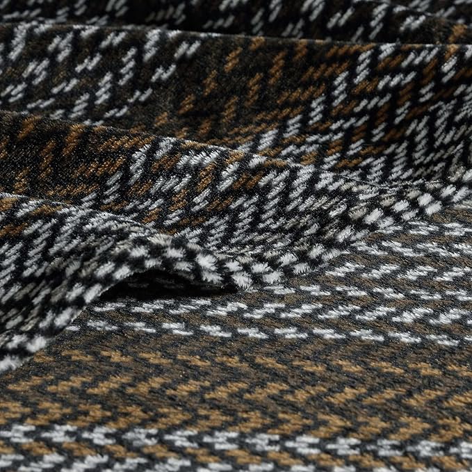 Wrangler - Blanket, Super Soft Plush Fleece Bedding, Yellowstone Inspired Throw Blanket for Couch or Bed (Nash Stripe Brown, 50" x 60")